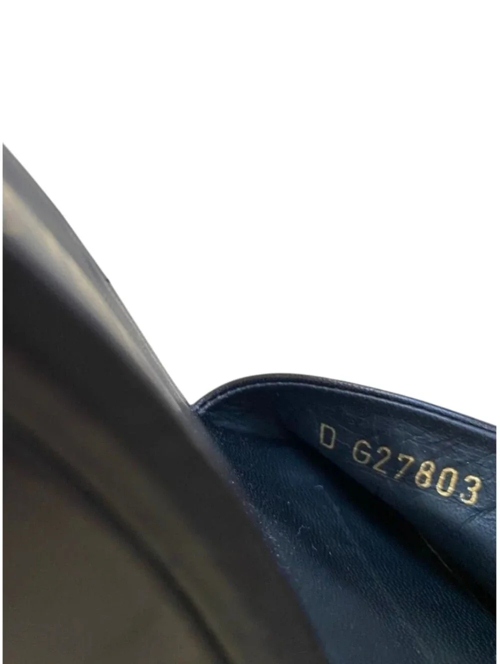 CHANEL Black Leather Chain Slide Mules with Gold Logo